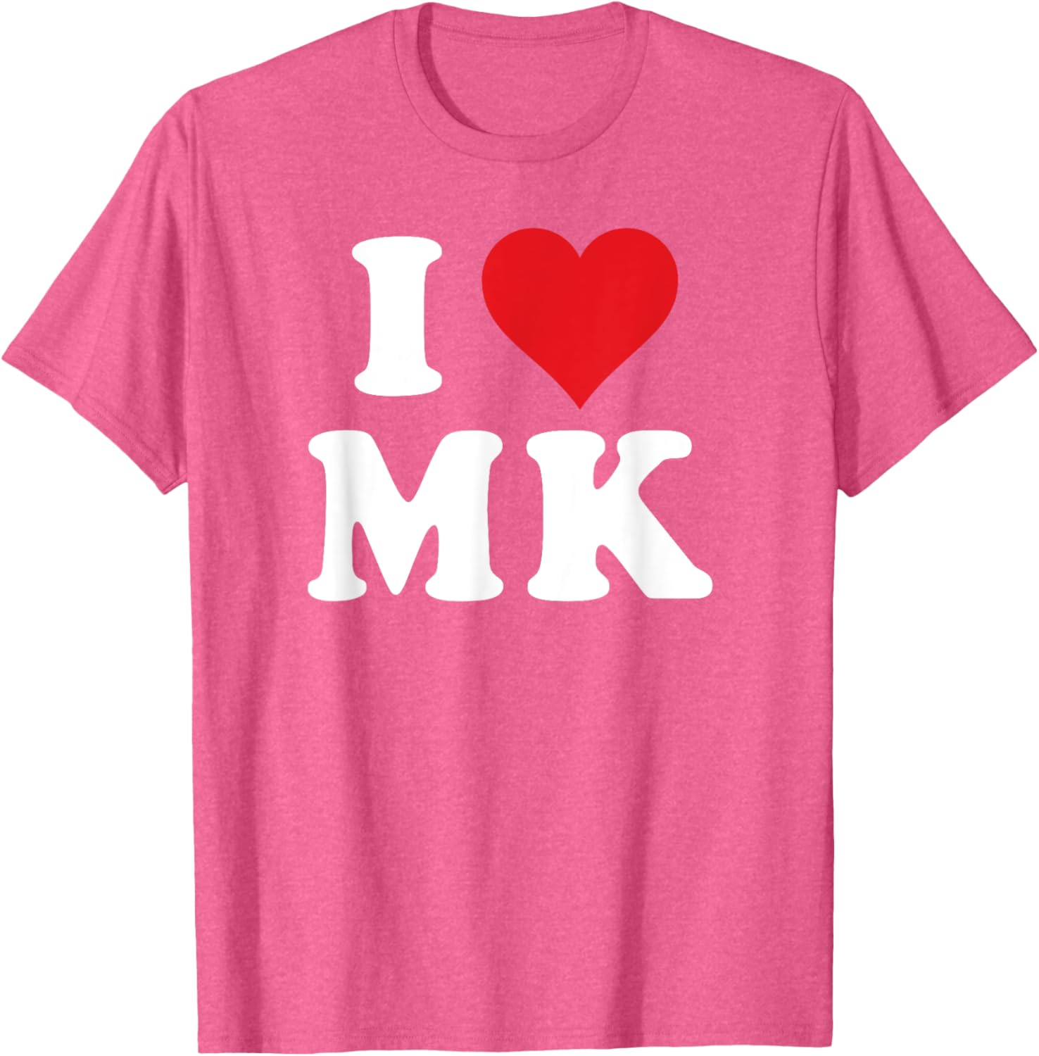 I Love MK Initials T-Shirt for Personalized Style and Comfort - 15