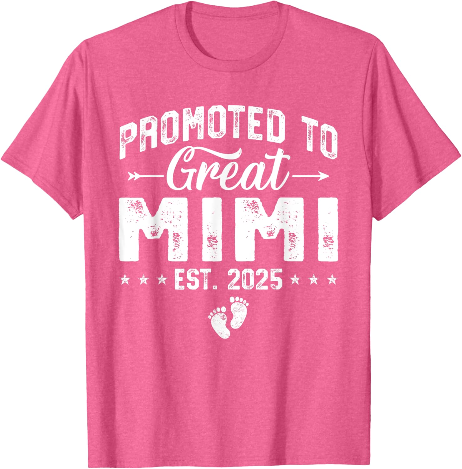 Promoted to Great Mimi 2025 New Grandma T-Shirt for Proud Grandparents - 18