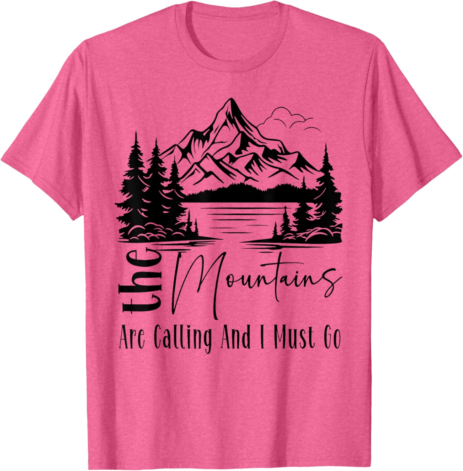 Funny Camping Hiking T-Shirt - The Mountains Are Calling Tee for Adventurers - 5