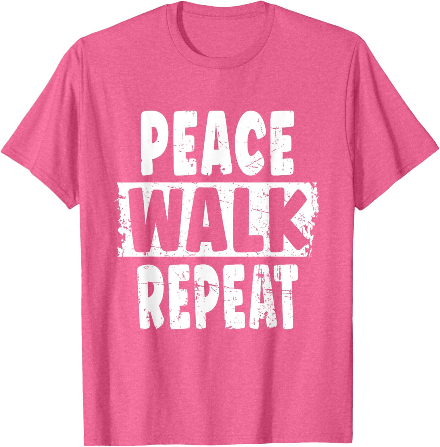 Peace Walk Repeat T-Shirt for Outdoor Enthusiasts and Silent Walk Lovers - 7