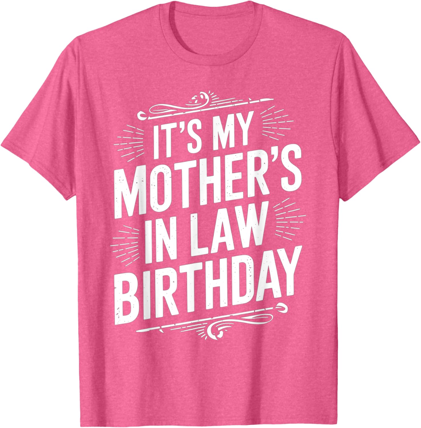 Vintage Distressed It's My Mother-in-Law's Birthday T-Shirt for Men and Kids - 19