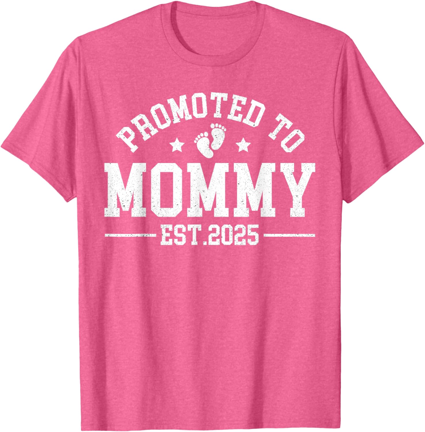 Promoted To Mommy Est 2025 Matching Baby Announcement T-Shirt - 7
