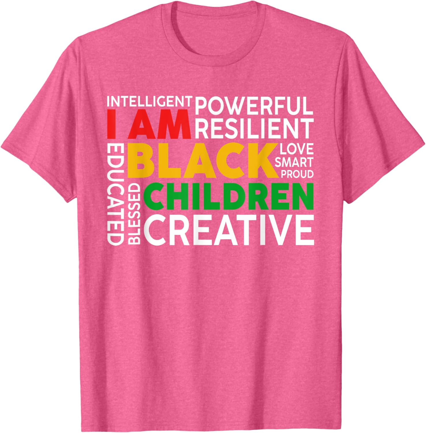 I Am Black Kids T-Shirt for Boys and Girls - Celebrate Black History Month - 8