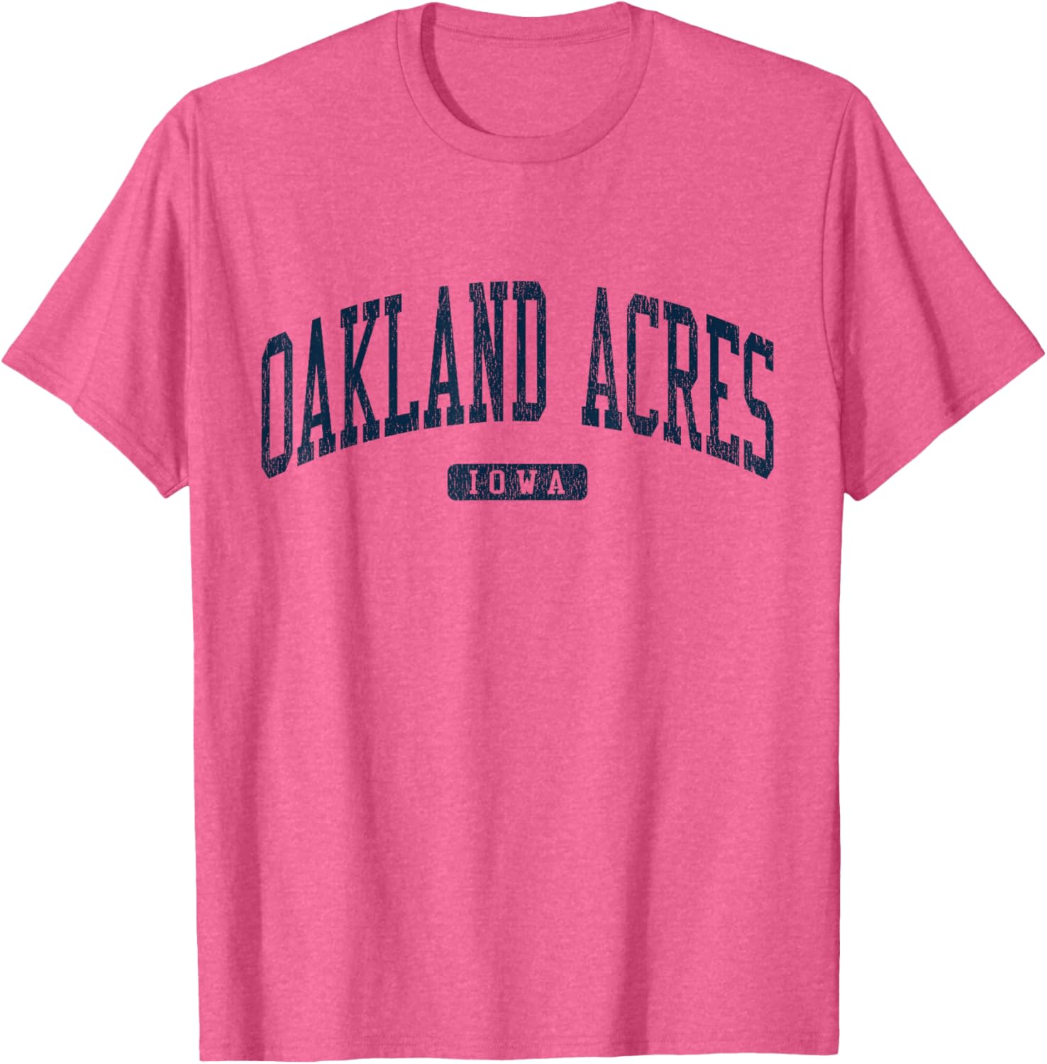 Oakland Acres Iowa College Style Blue T-Shirt for Casual Wear - 11