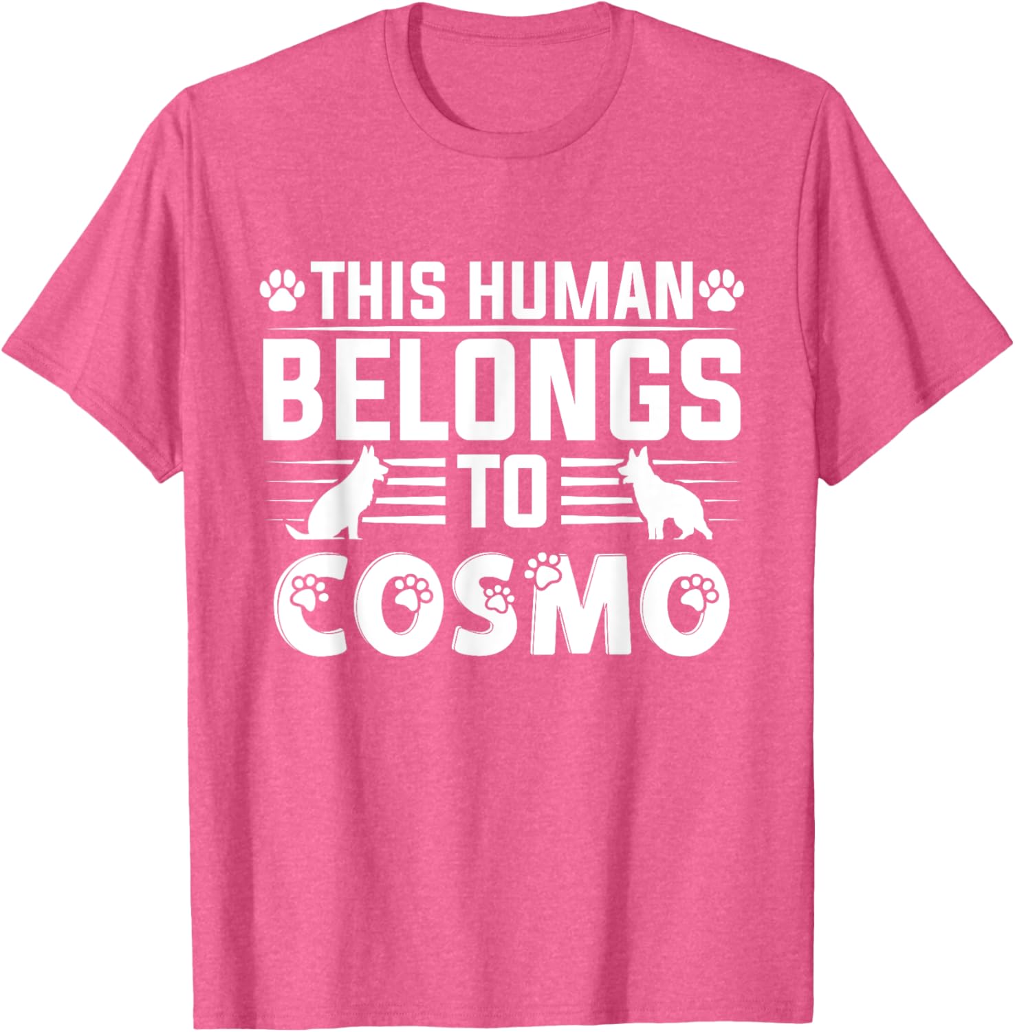 Cute Cosmo Dog Name Personalized T-Shirt for Pet Lovers - 19