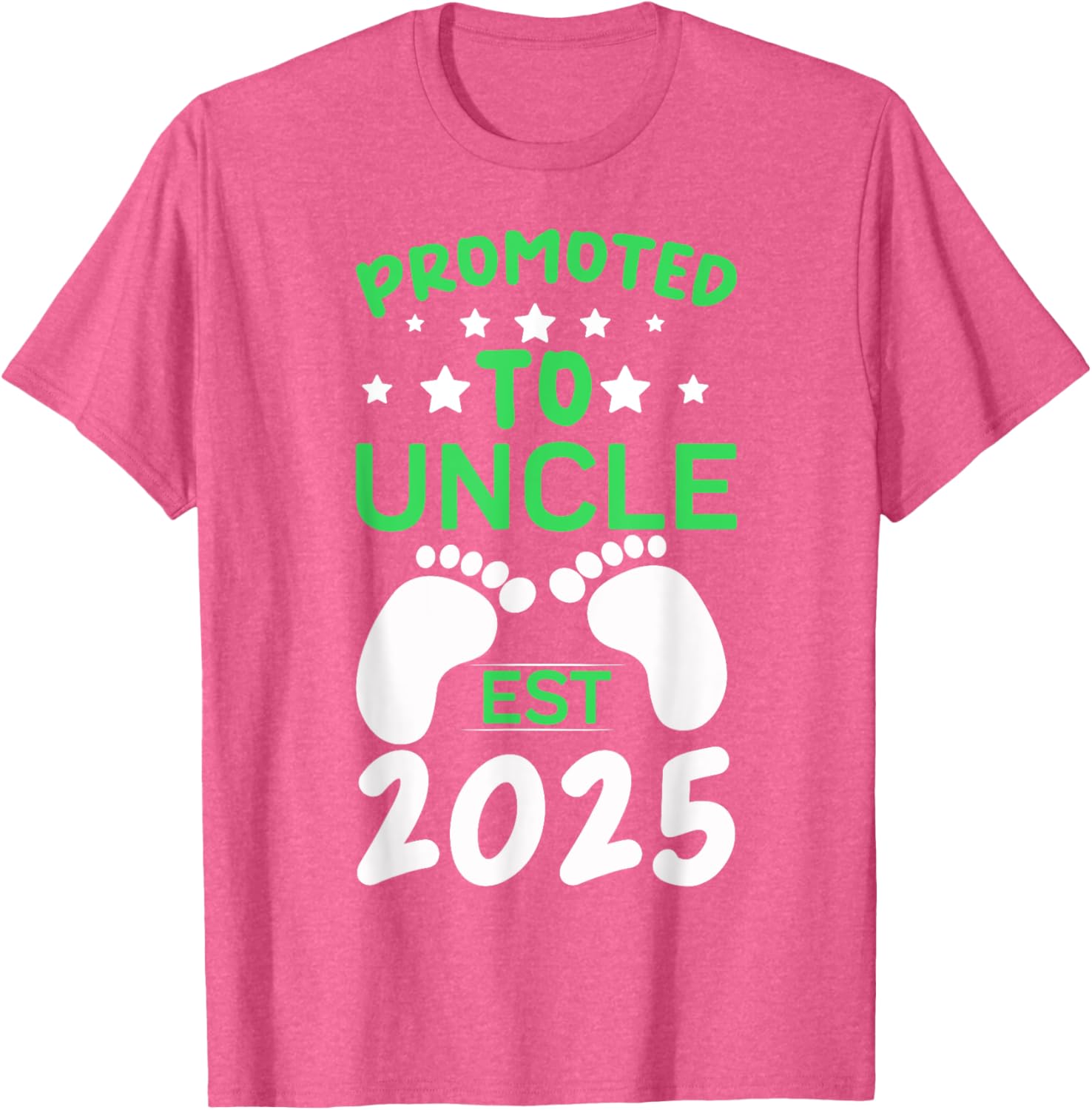Funny Promoted to Uncle 2025 T-Shirt Perfect Gift for New Uncles - 2