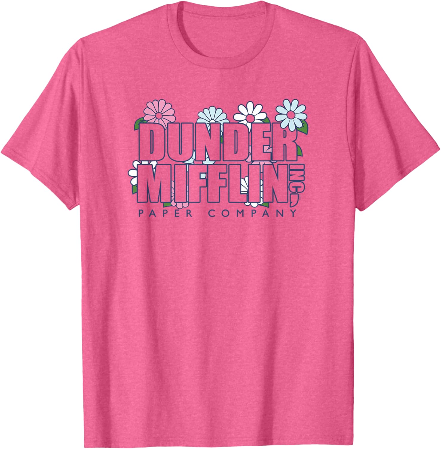 Dunder Mifflin Groovy Flower T-Shirt for Fun Office Wear - 7