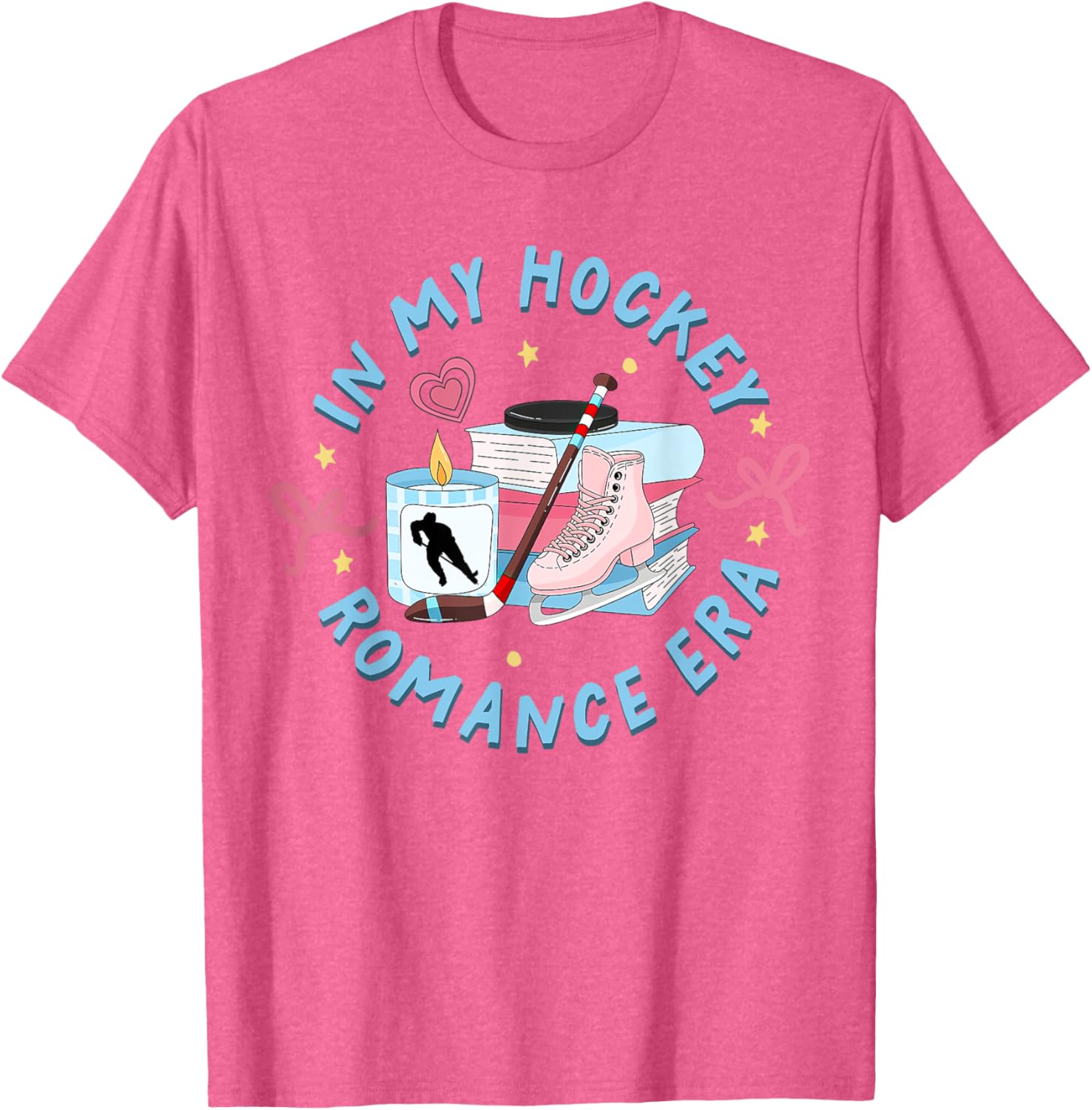 Funny Hockey Romance Reader T-Shirt for Sport Lovers and Fans - 17