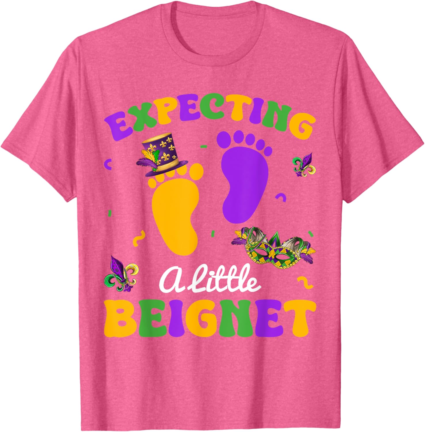 Expecting Baby Beignet Mardi Gras T-Shirt for Fun Pregnancy Celebrations - 10