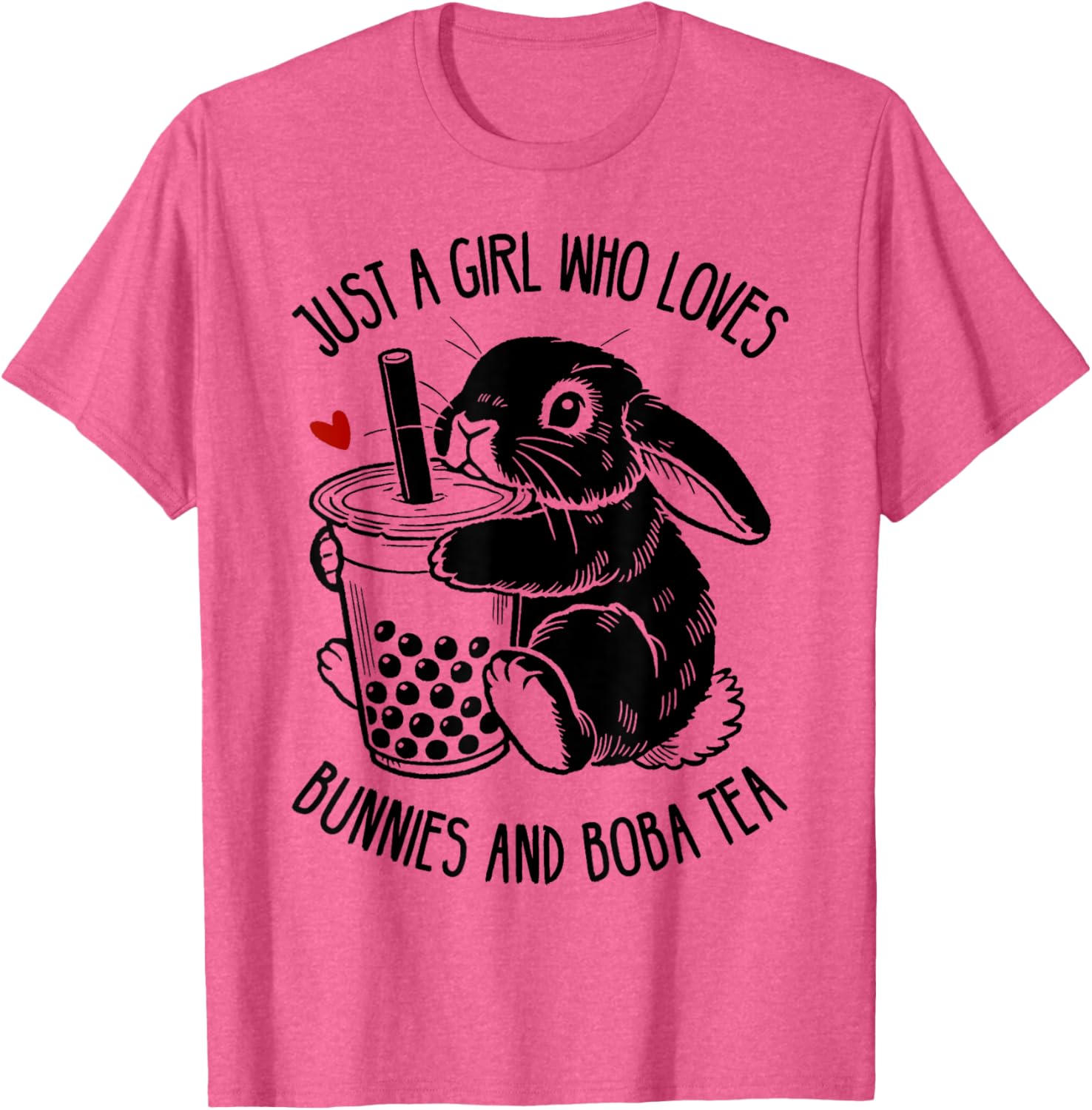 Just A Girl Who Loves Bunnies and Boba Tea Holland Lop T-Shirt - 12