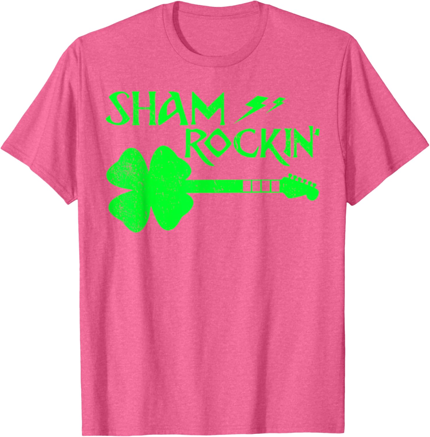 Sham Rockin’ Shamrock Guitar T-Shirt for St. Patrick's Day Celebrations - 15