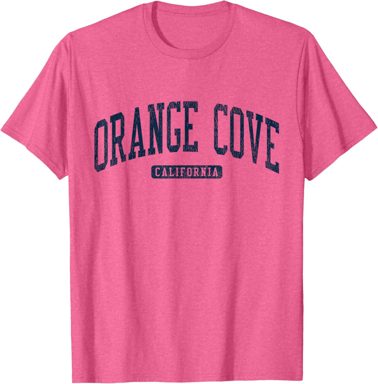 Orange Cove California College Style Blue T-Shirt for Students and Alumni - 9