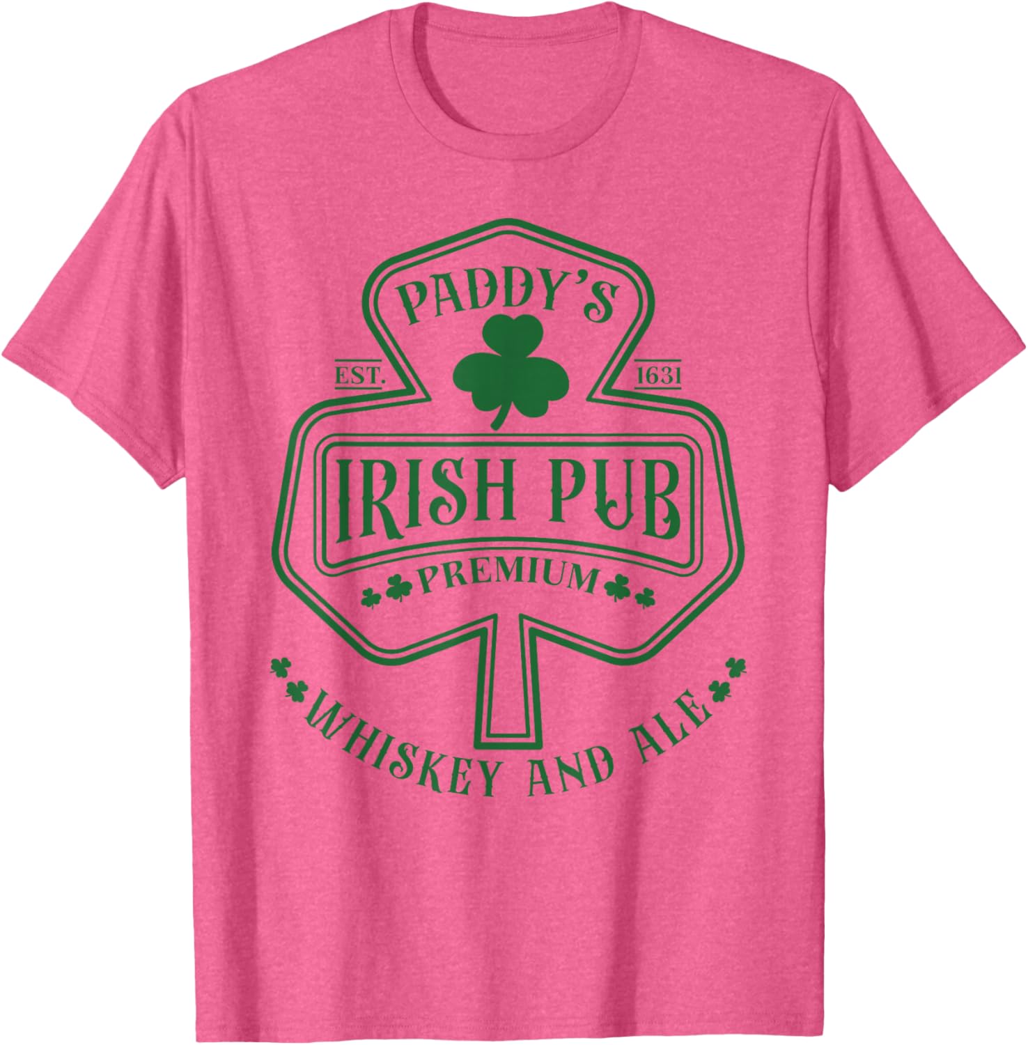 Funny St Patricks Day Irish Pub Paddy's Club Whiskey Beer T-Shirt - 14