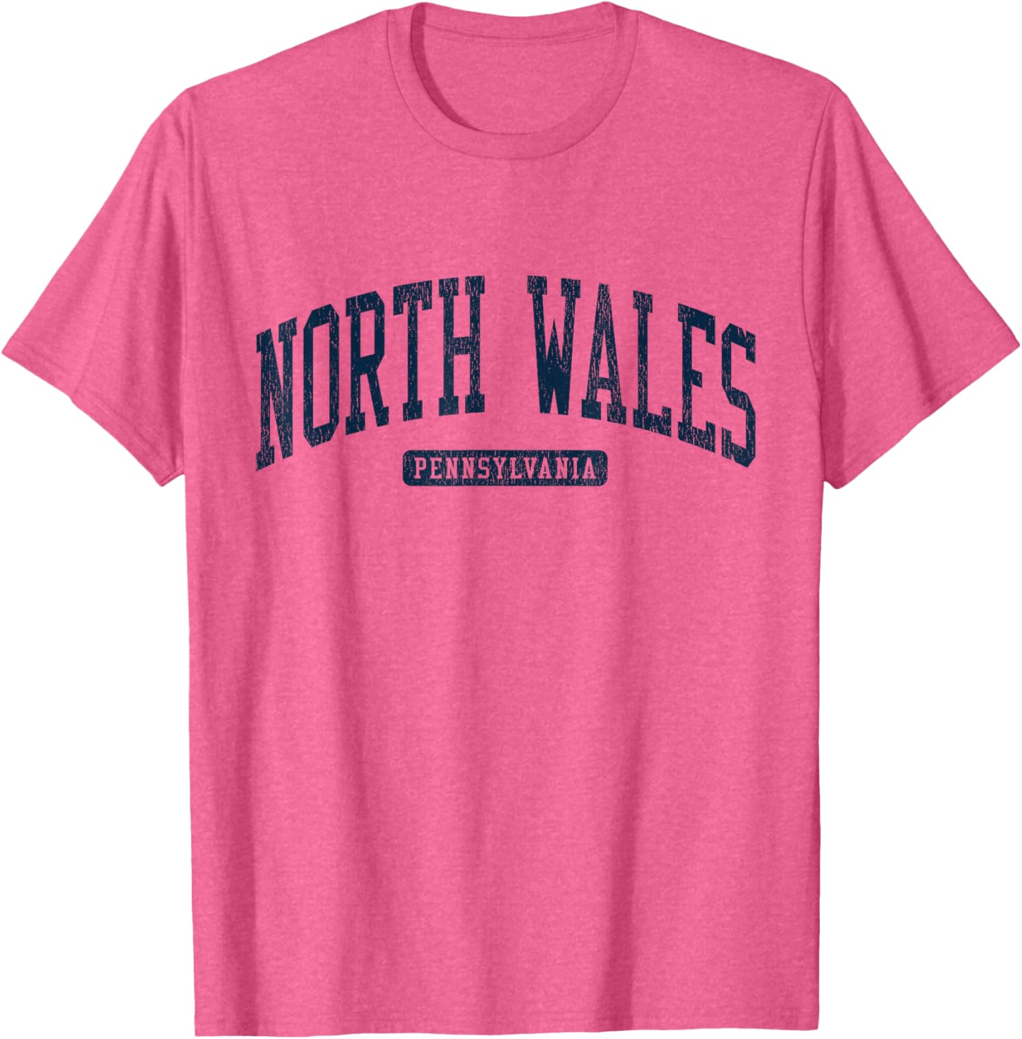 North Wales PA College University Style Blue T-Shirt for Students - 5