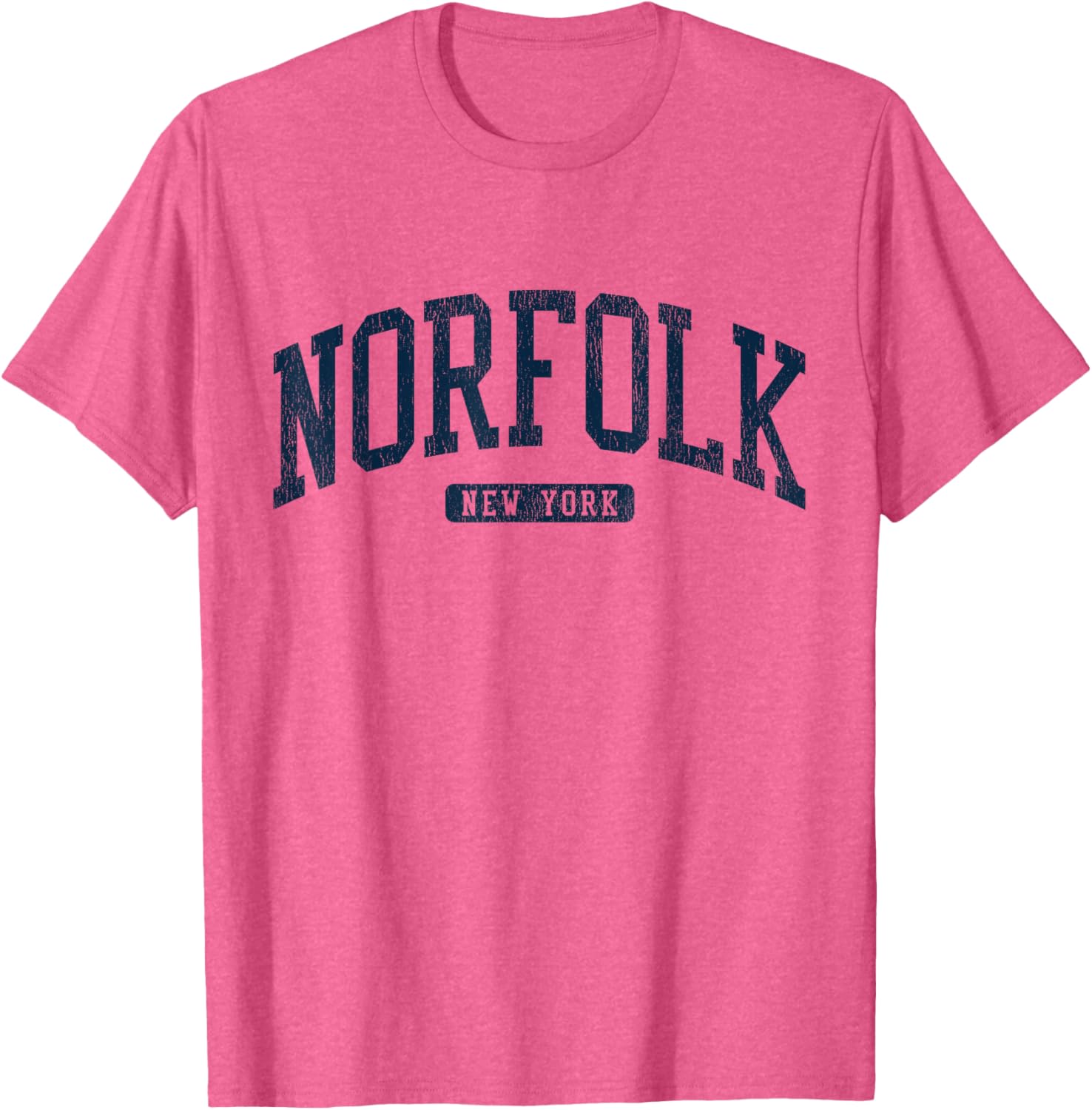 Norfolk NY College University Blue T-Shirt for Stylish Student Wear - 1
