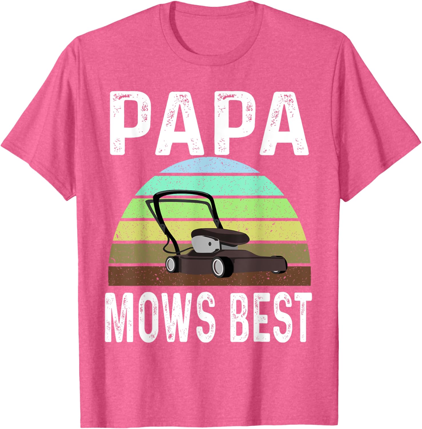 Funny Papa Mows Best Lawn Care Dad T-Shirt for Lawn Mowing Lovers - 14