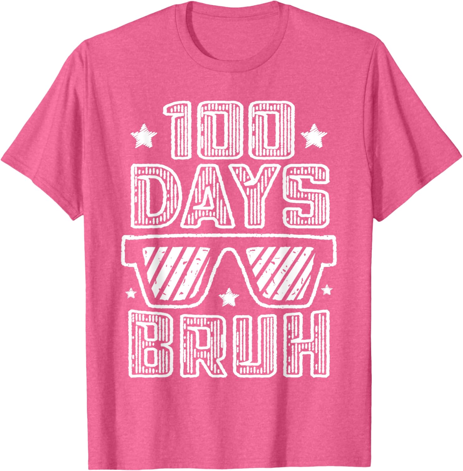 Bruh 100 Days of School Sunglasses T-Shirt for Boys Fun and Stylish - 7