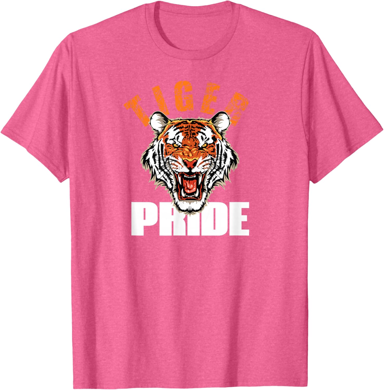 Retro Tiger Pride Vintage Mascot T-Shirt for School Sports Teams - 27