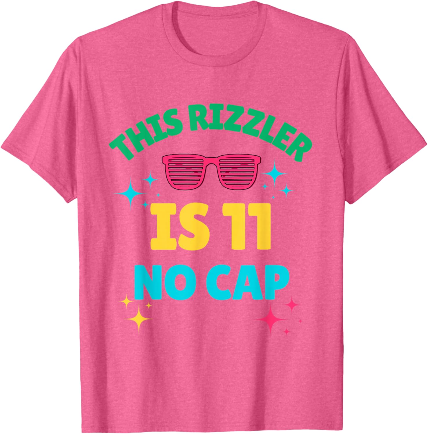 Cool 11th Birthday Rizzler T-Shirt Fun Gift for Boys and Girls - 2