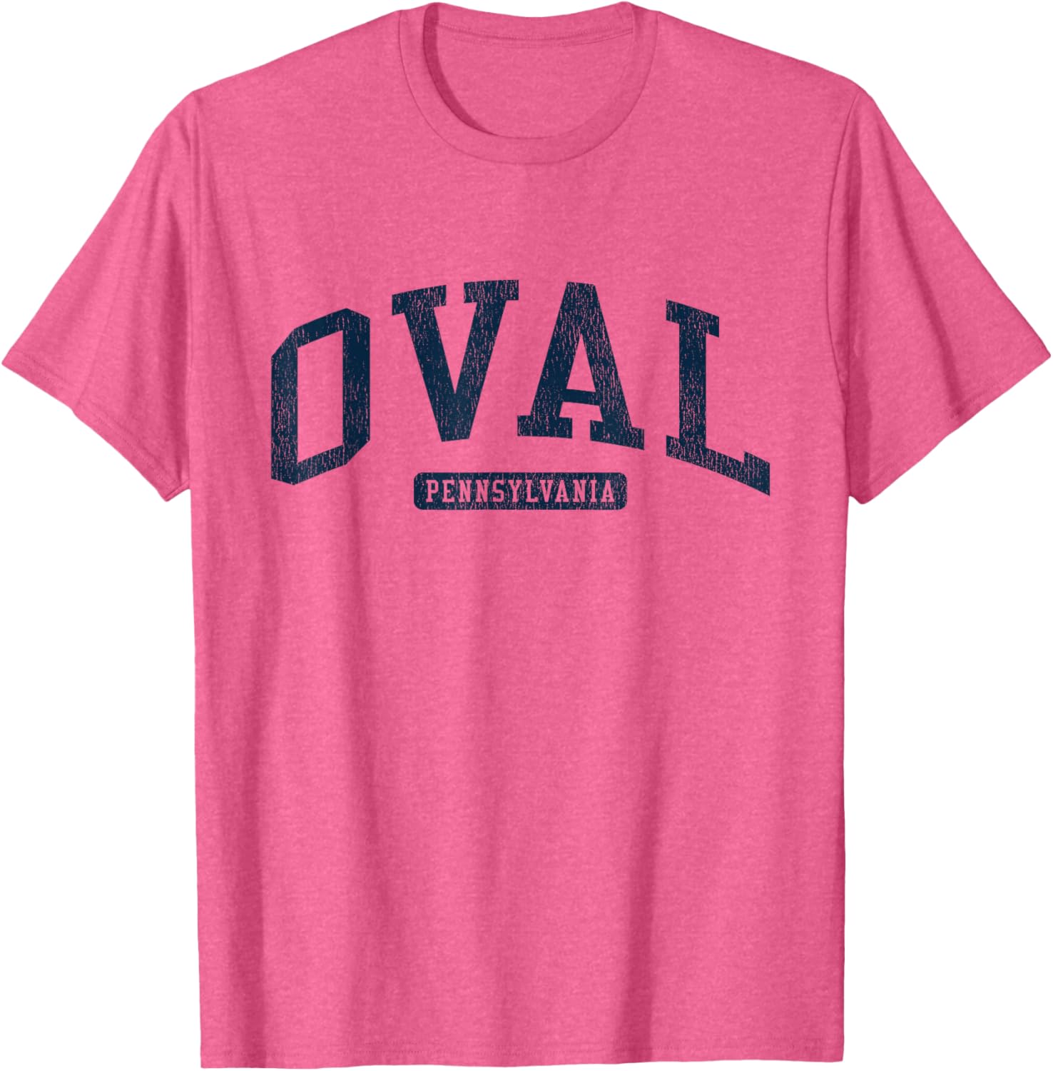 Stylish Blue Oval Pennsylvania College University T-Shirt for Students - 15