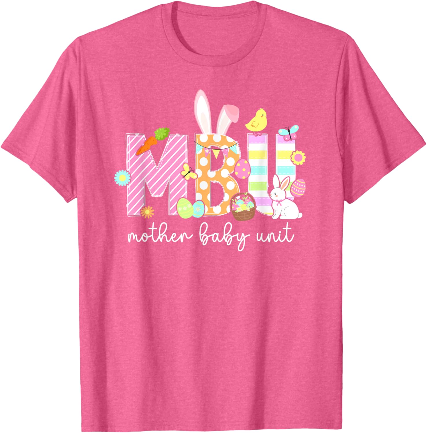 Easter Bunny T-Shirt for Nurses - Cute Mother Baby Unit Design - 17