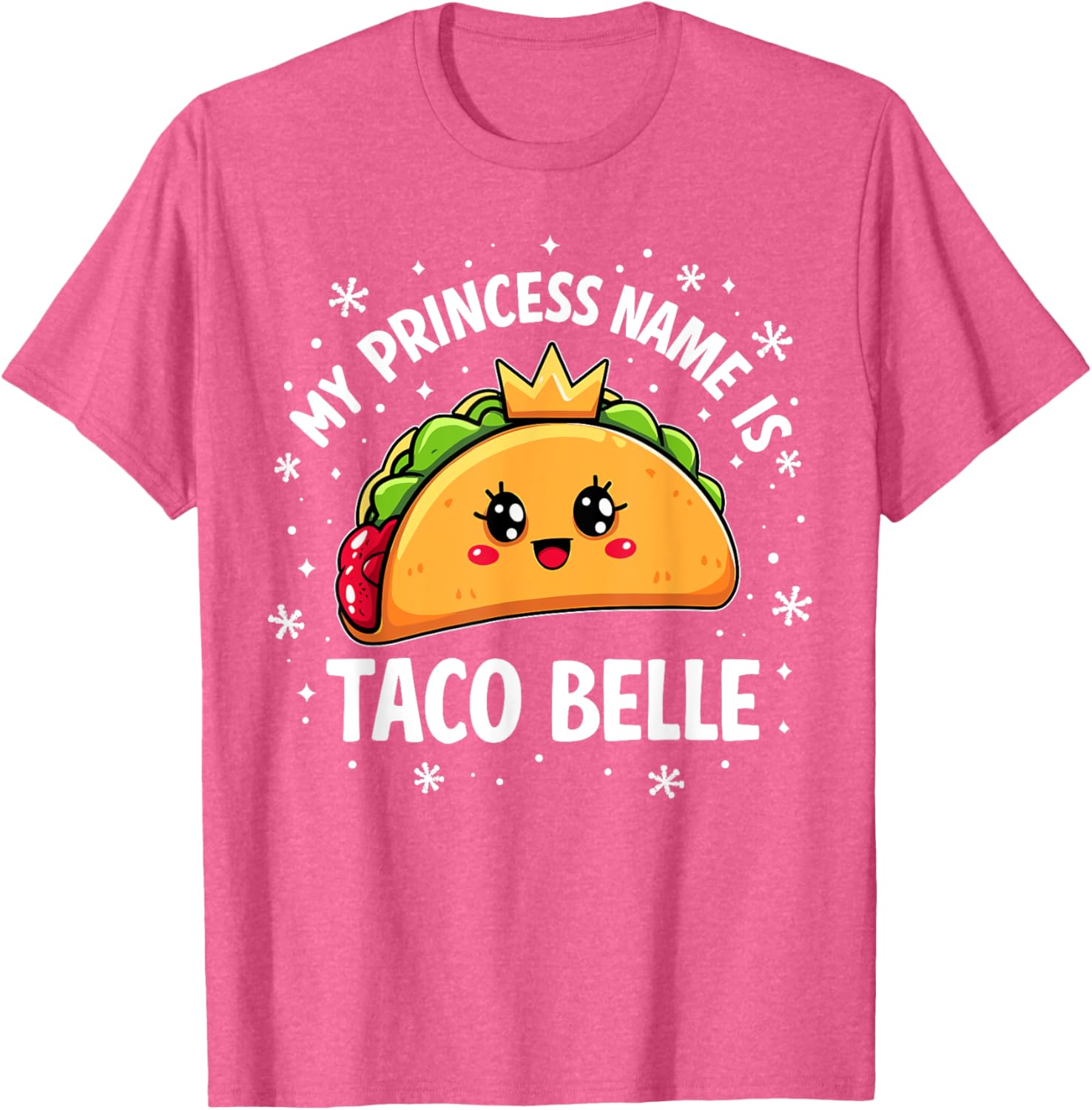 Funny Taco Belle Graphic T-Shirt for Taco Lovers and Foodies - 23