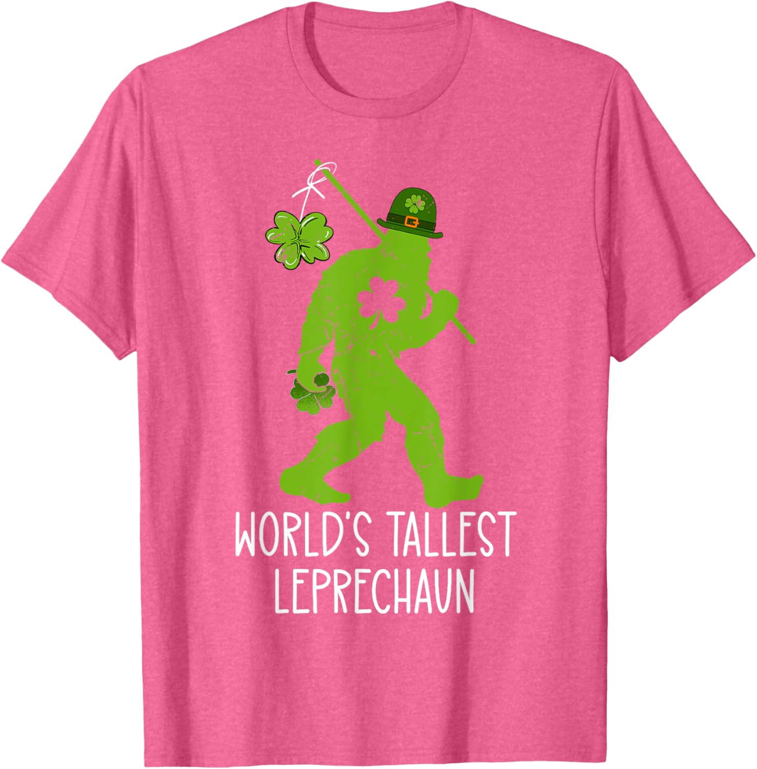 World's Tallest Leprechaun Bigfoot Sasquatch St Patrick's Day T-Shirt - 7