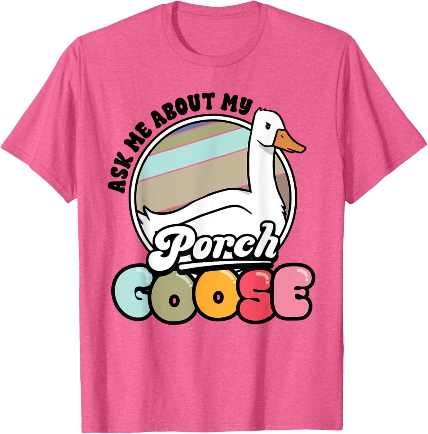 Funny Porch Goose Lover T-Shirt Gift for Geese Fans and Meme Lovers - 2