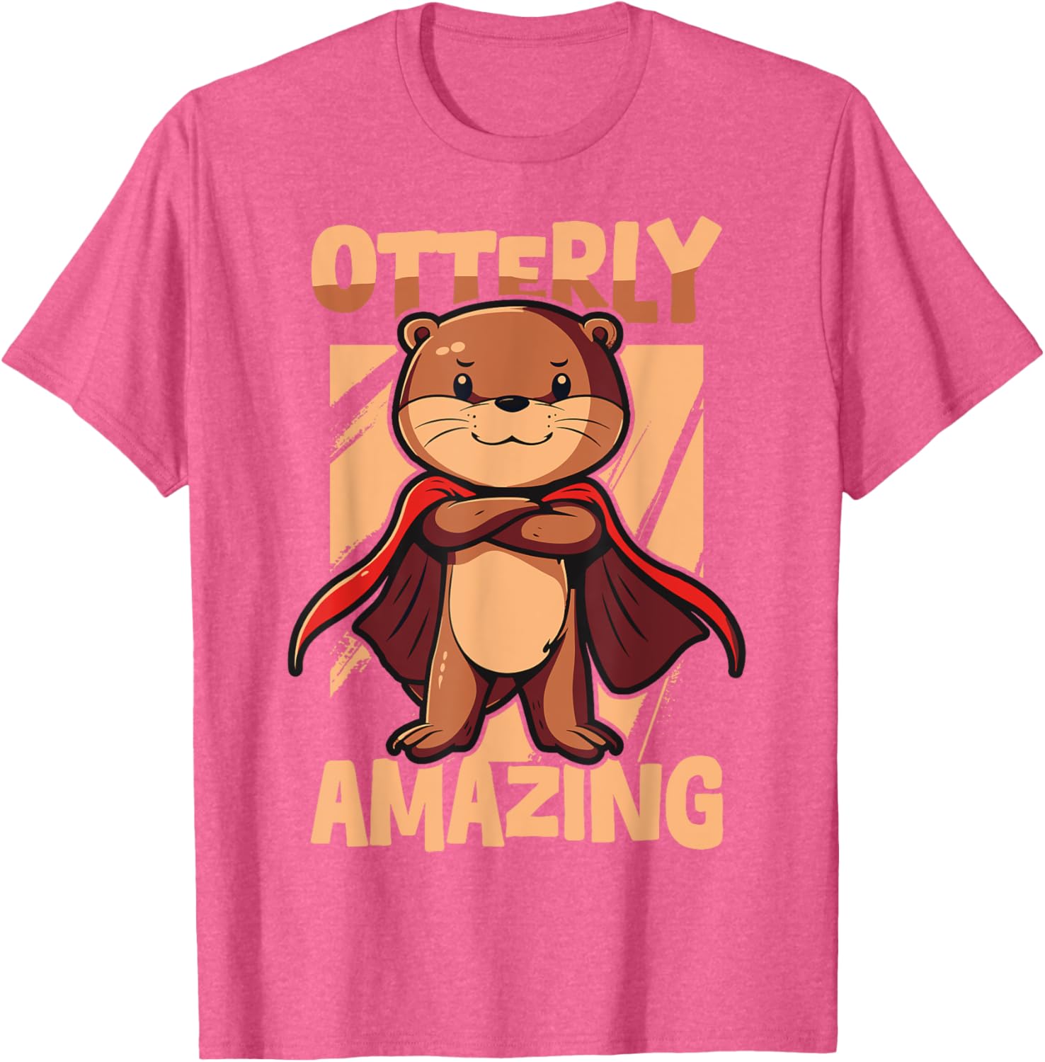Otterly Amazing Superhero Cape T-Shirt for Kids - Perfect Gift for Otter Lovers - 9