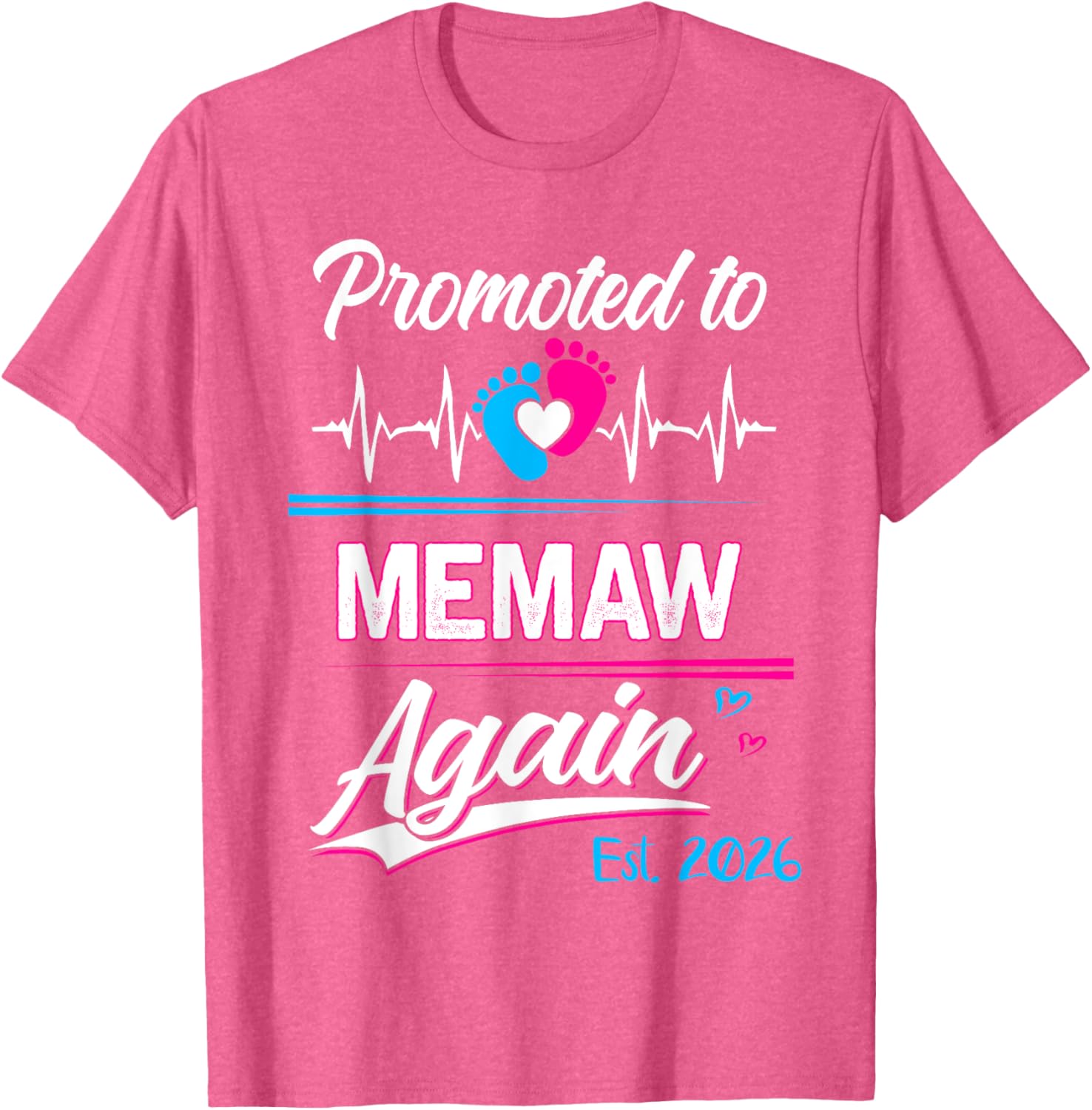 Promoted to Memaw Again 2026 Funny Pregnancy Announcement T-Shirt - 27