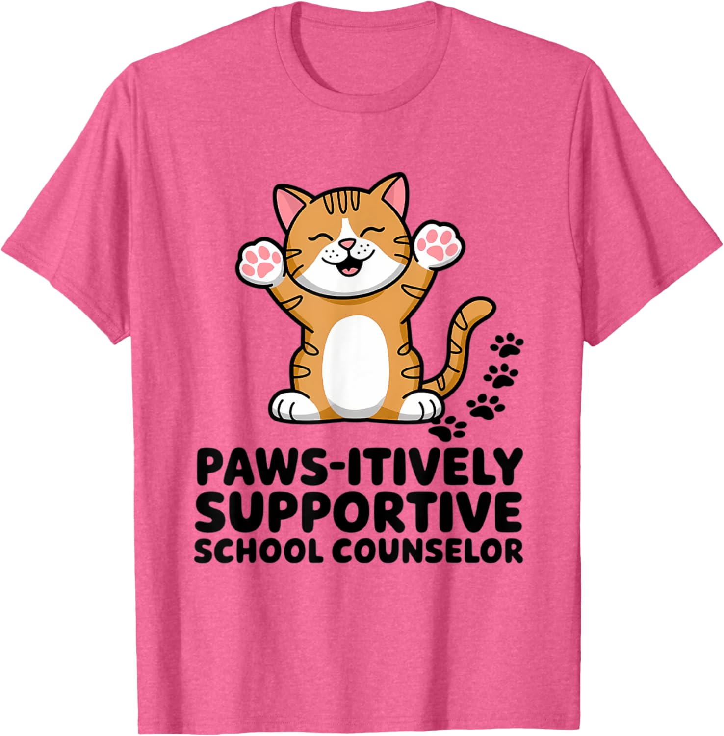 Adorable School Counselor Cat T-Shirt for Supportive Comfort and Style - 5