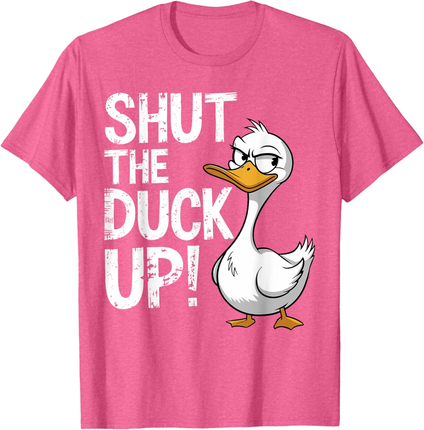 Funny Shut The Duck Up Pun T-Shirt for Duck Lovers and Humor Fans - 21