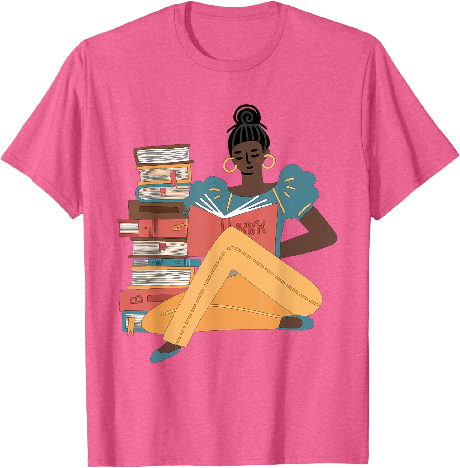 Black Brown Girls Read Books T-Shirt for Bookish Afro American Librarians - 29