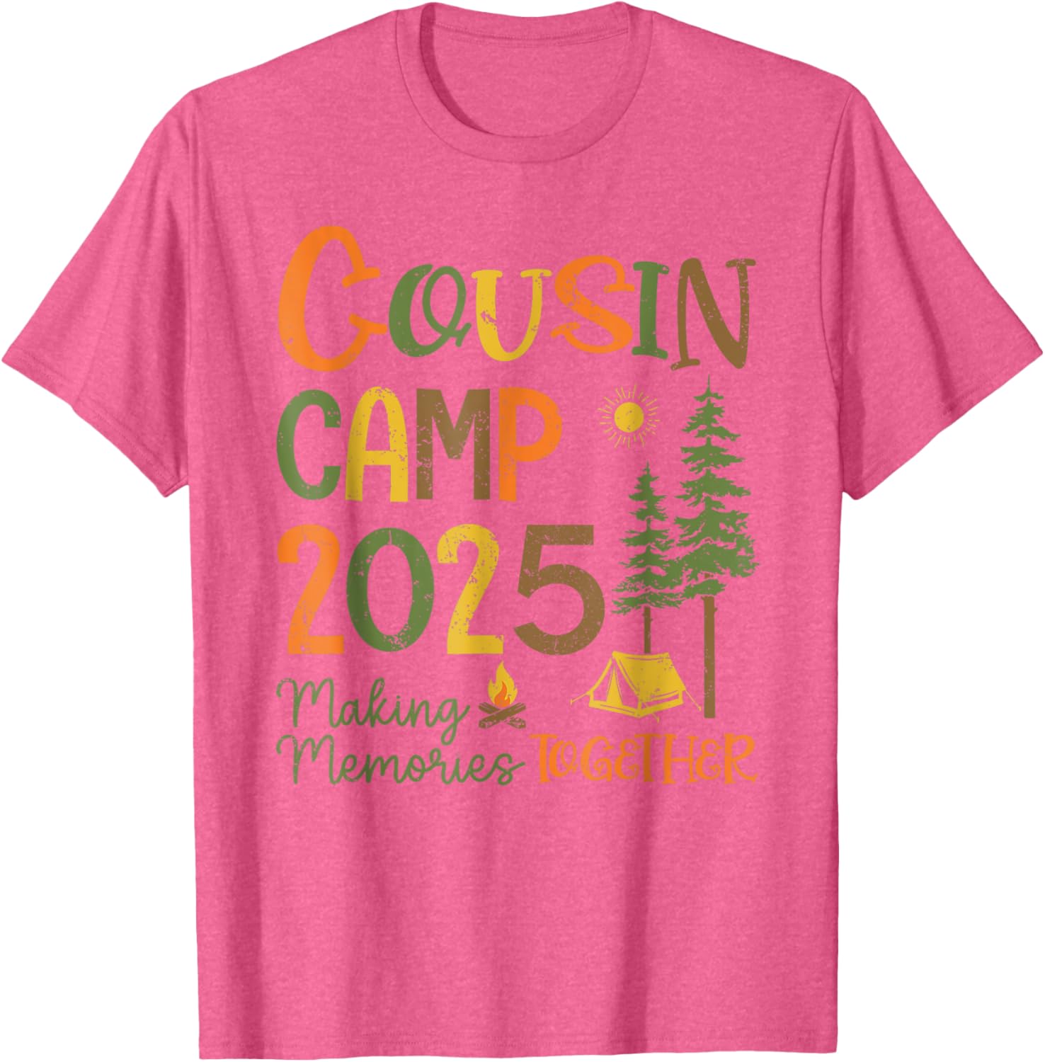 Cousin Camp 2025 Matching T-Shirts for Family Fun and Memories - 16