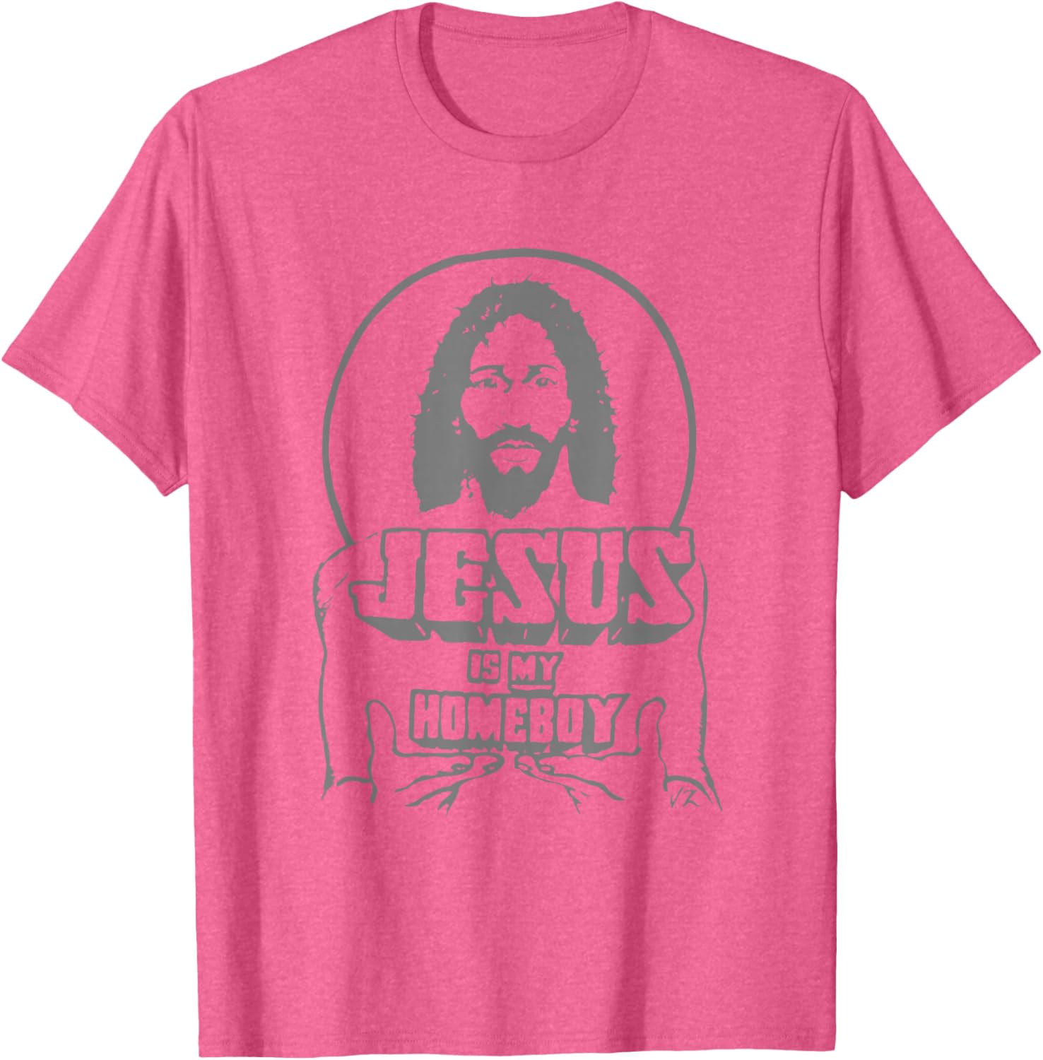 Vintage Funny Face Jesus Is My Homeboy T-Shirt for Christian Believers - 5