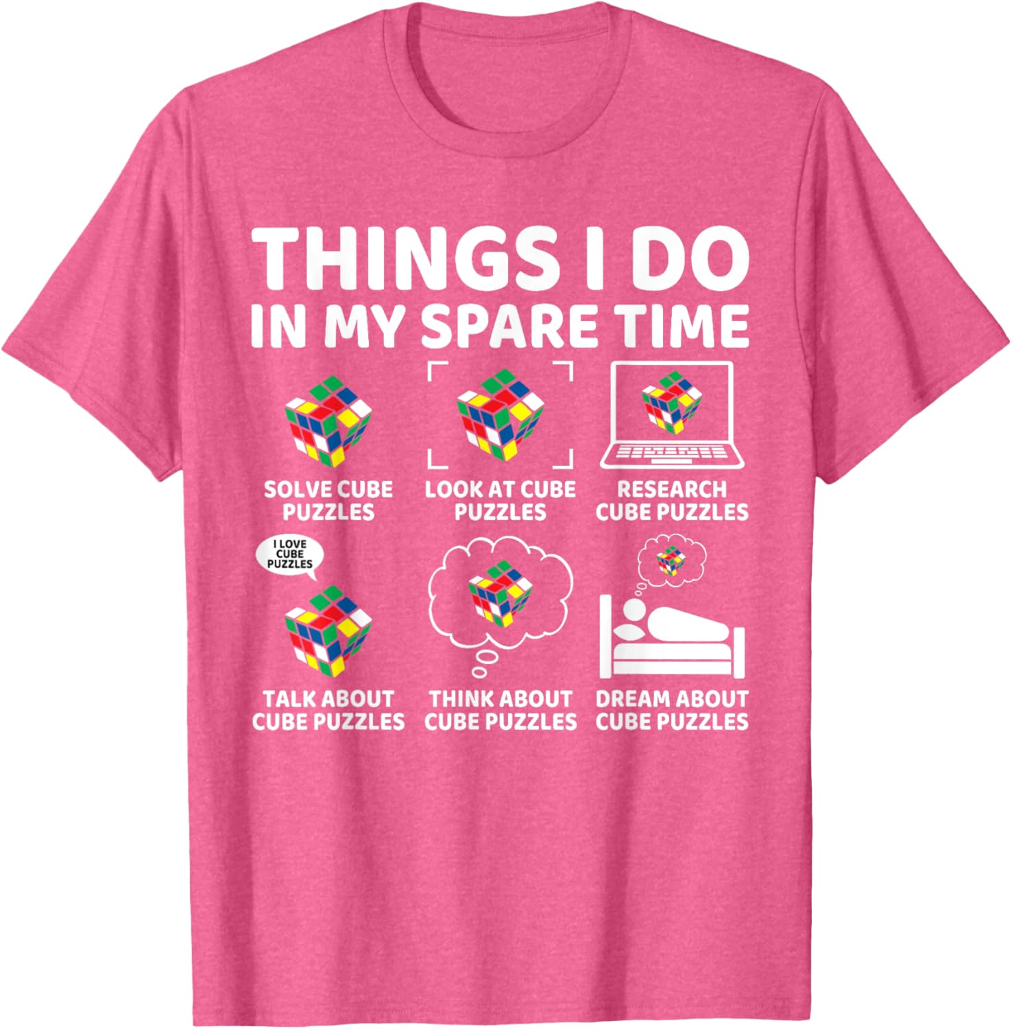 Funny Cube Puzzle Speed Cubing T-Shirt for Puzzle Lovers and Fans - 11