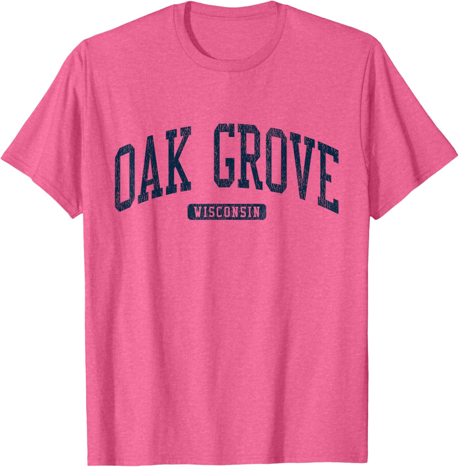 Oak Grove Wisconsin College Style Blue T-Shirt for Students and Alumni - 1