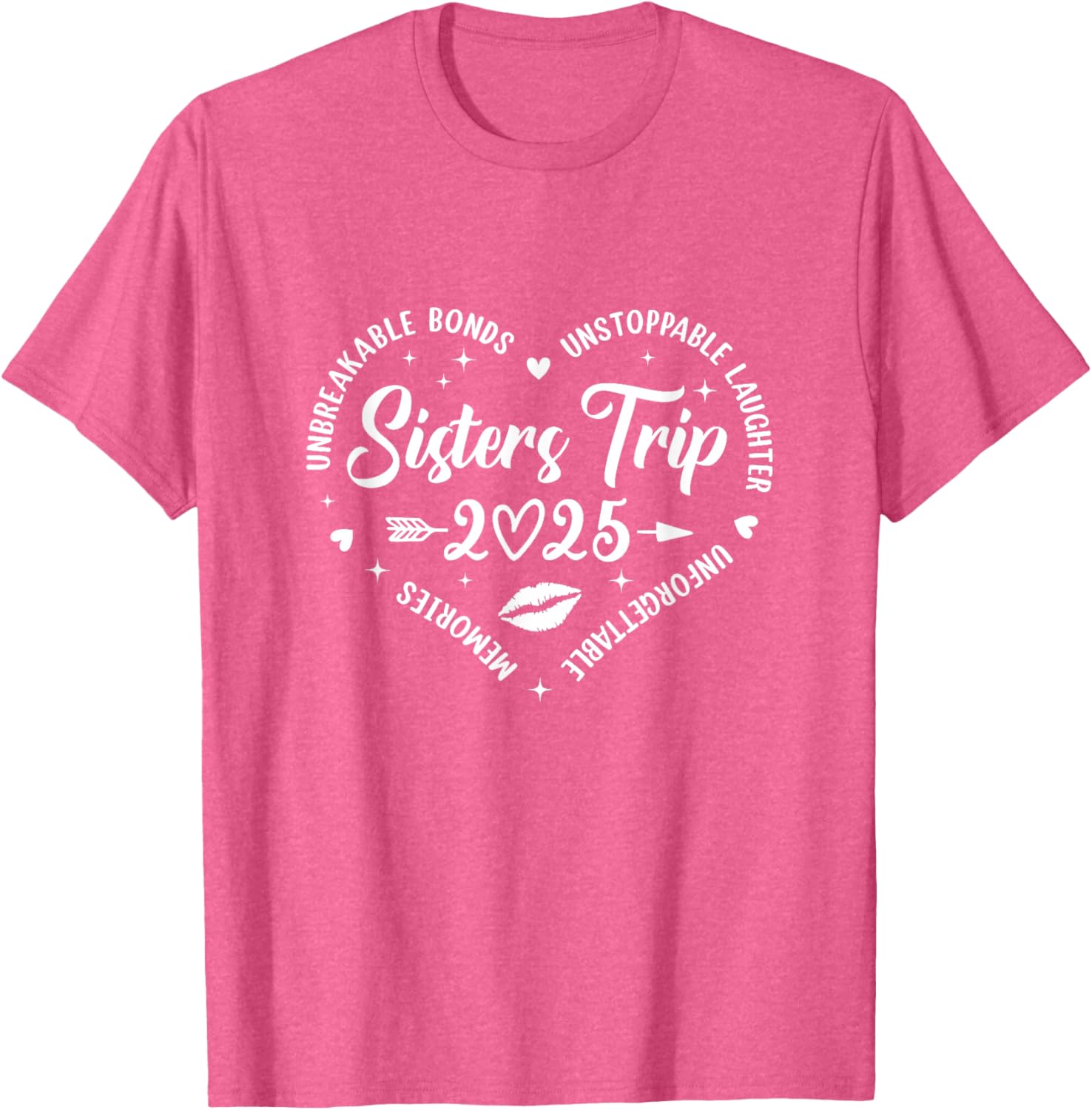 Sisters Trip 2025 Retro T-Shirt for Friends Vacation Memories - 12