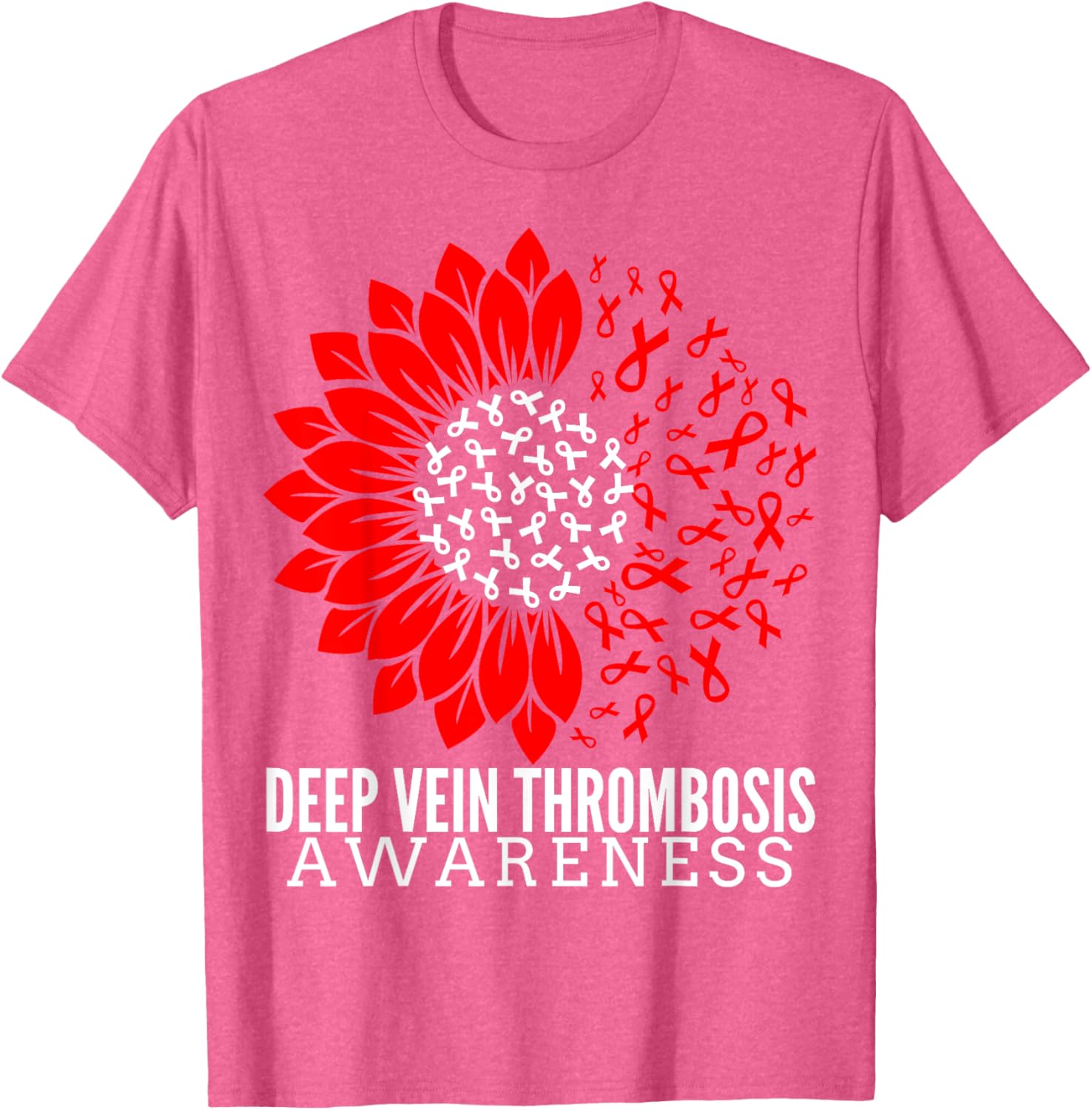 DVT Fighter Sunflower Ribbon T-Shirt for Deep Vein Thrombosis Awareness - 16