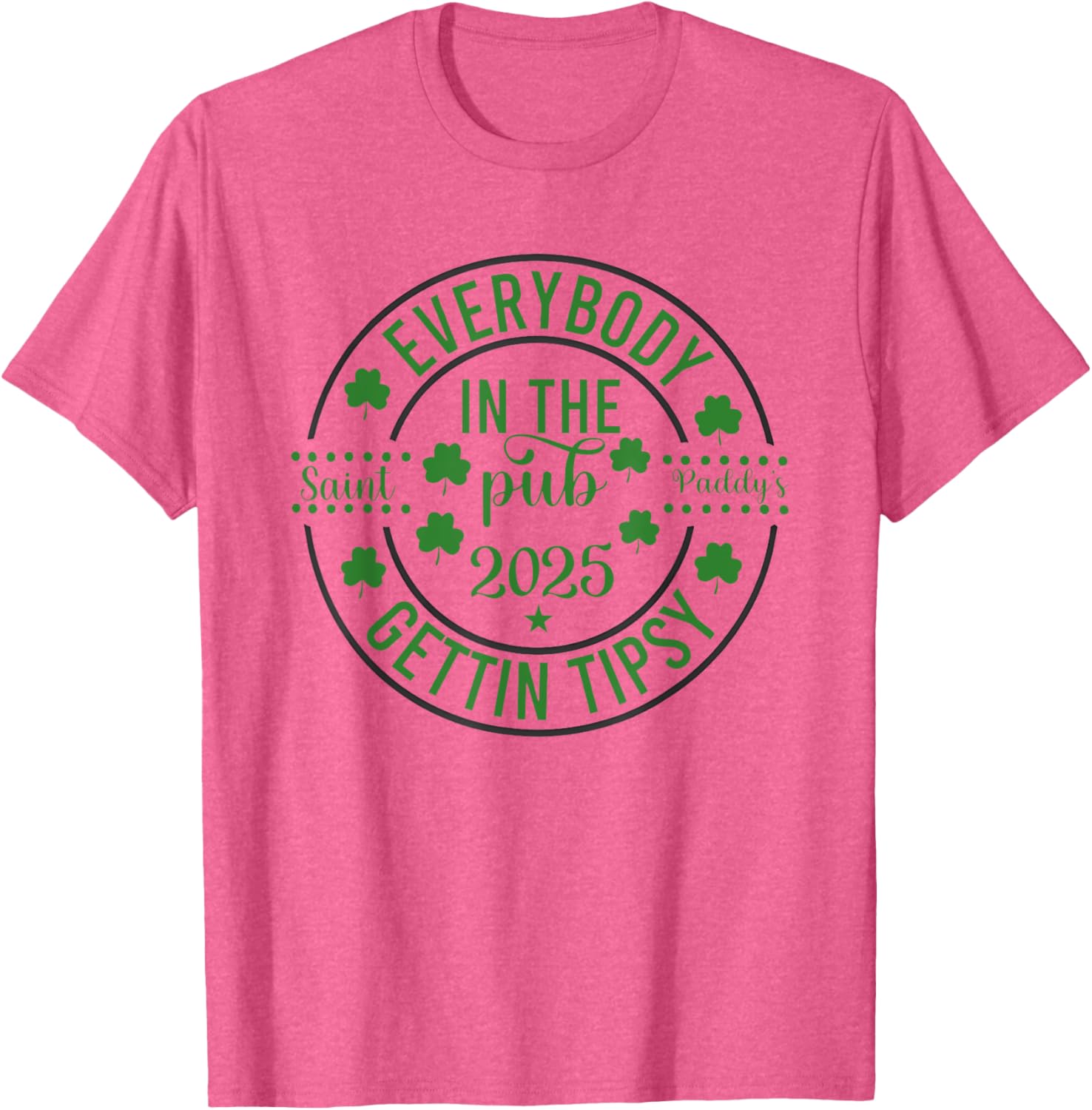 Everybody In The Pub 2025 Saint Vaddy's Gettin Tipsy T-Shirt for Fun Gatherings - 5