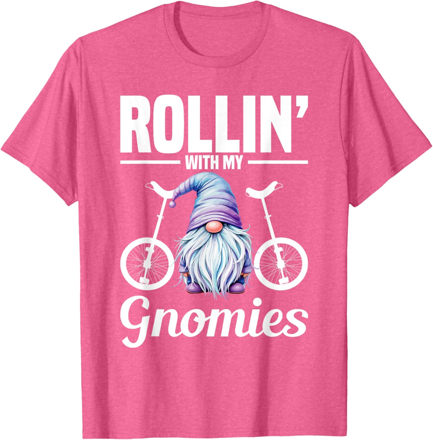 Monocycle Riding Gnomies Unicyclist T-Shirt Fun Apparel for Cyclists - 19