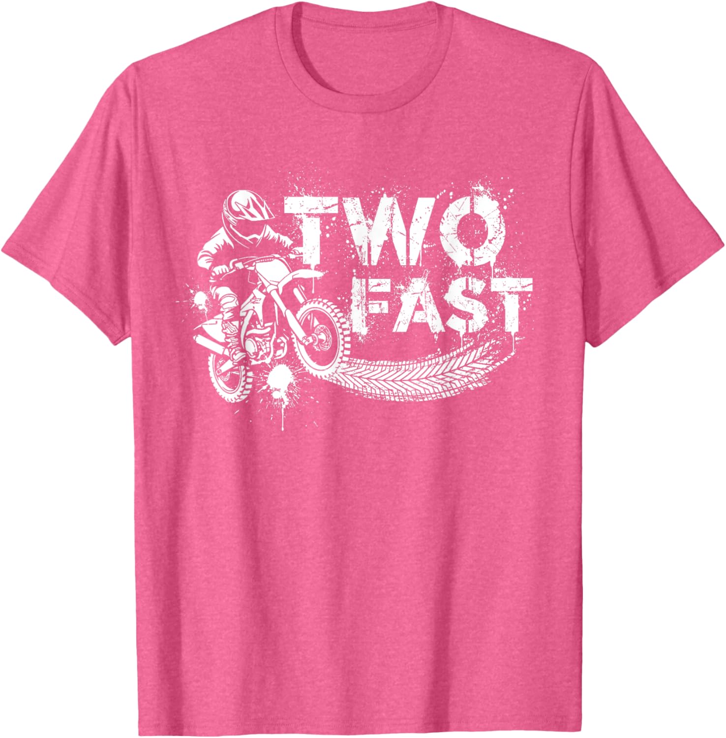 Fast Dirt Bike Birthday T-Shirt for 2nd Birthday Boy - Fun Decorations - 20