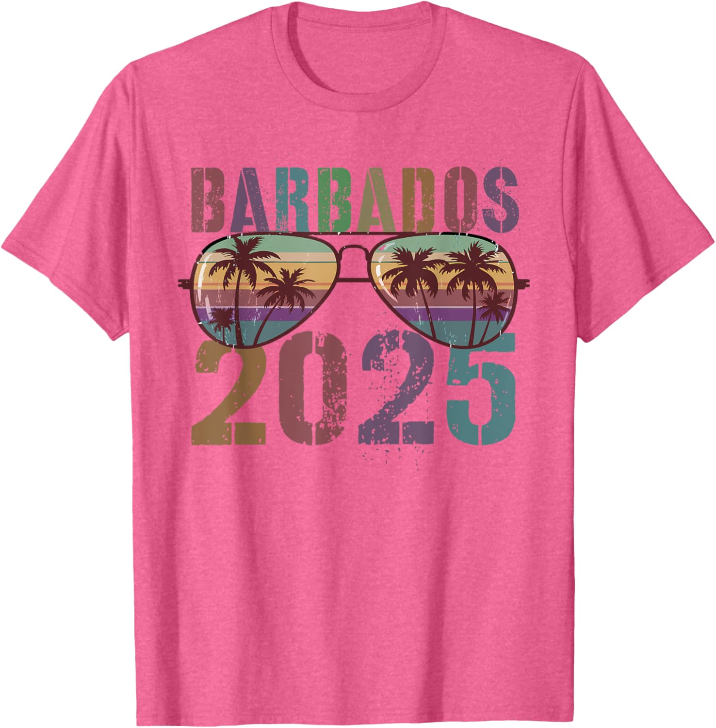 Kids Barbados 2025 Vacation Family Trip Matching T-Shirt for Moms and Besties - 4