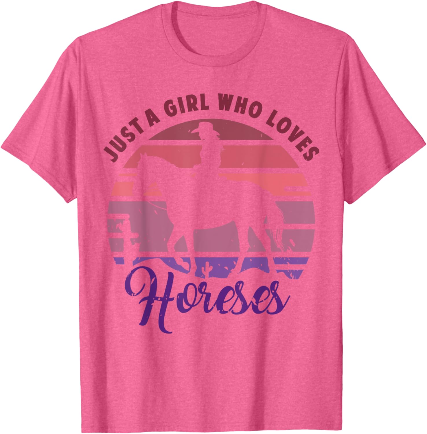 Just A Girl Who Loves Horses T-Shirt for Girls Who Love Horseback Riding - 20