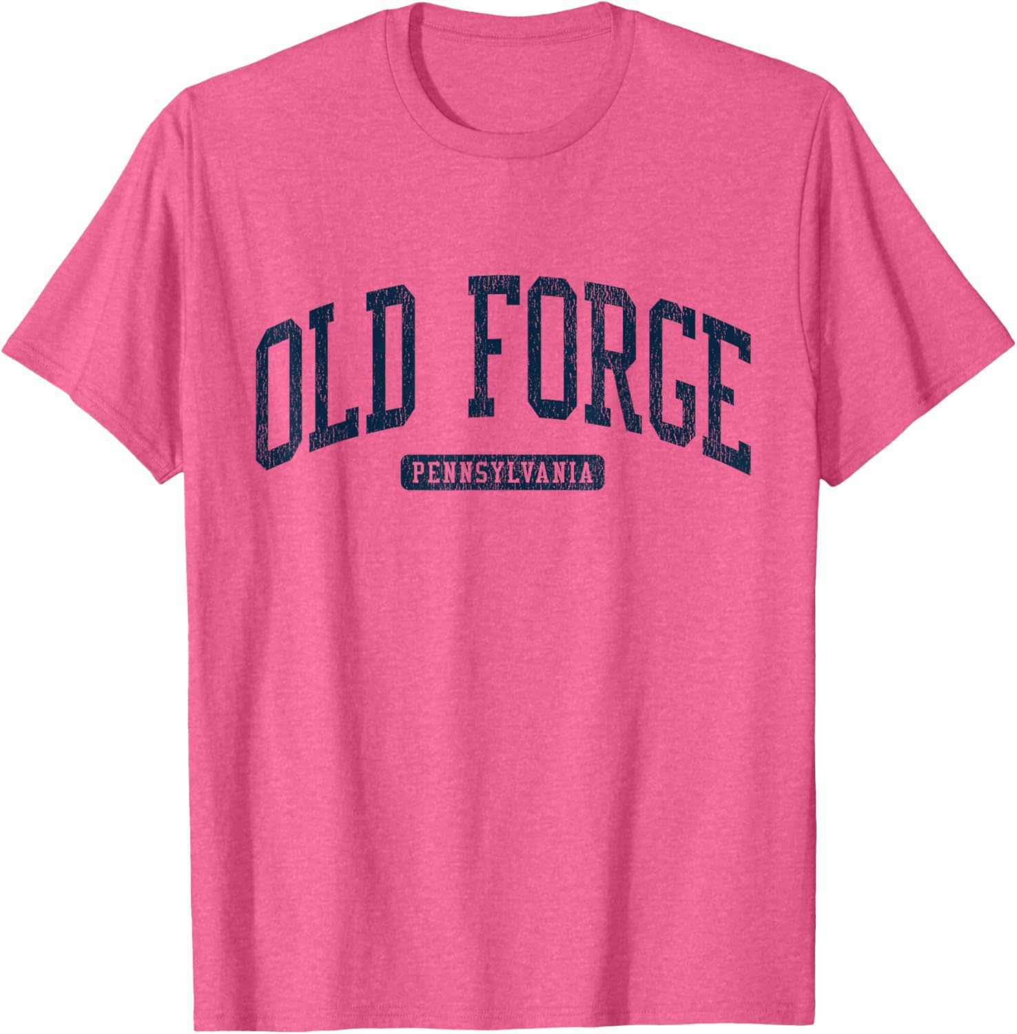 Old Forge PA College Style Blue T-Shirt for Students and Alumni - 5