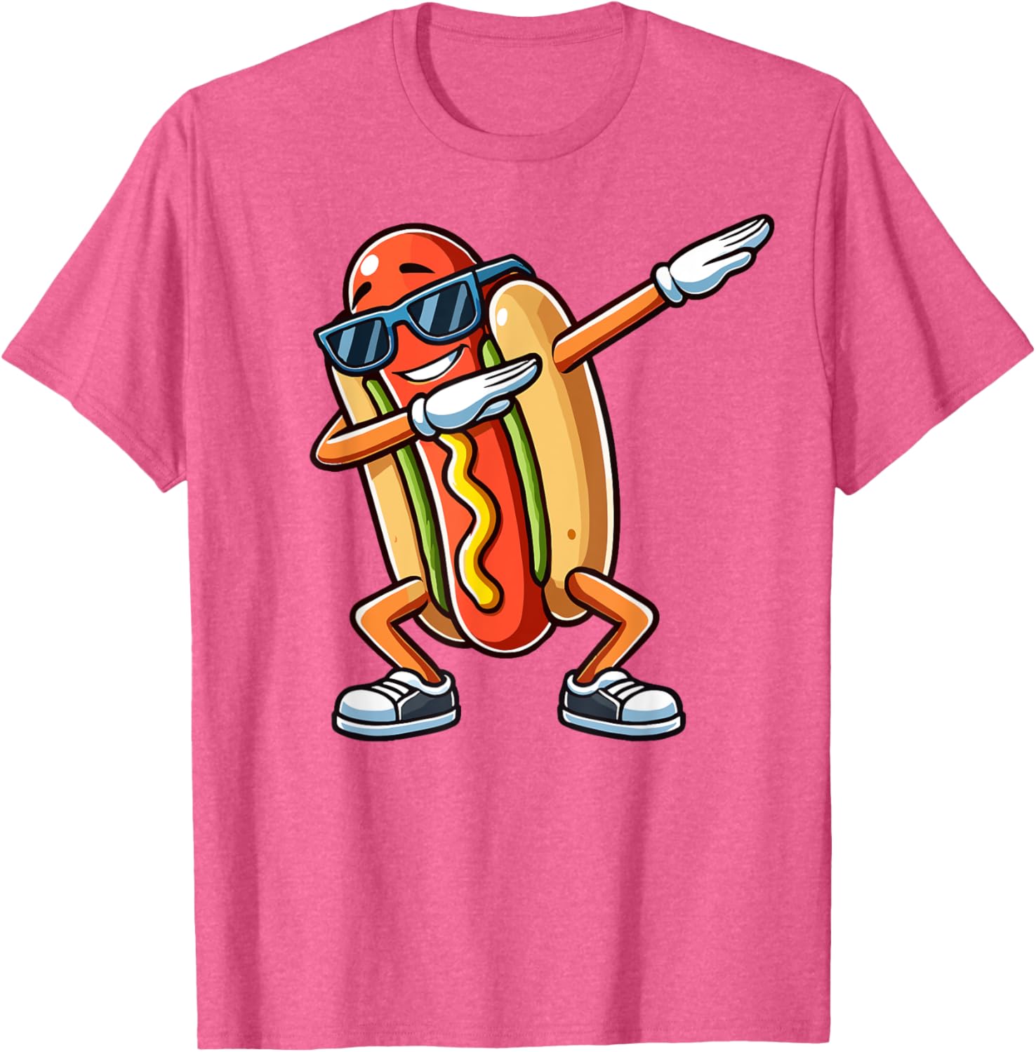 Funny Dabbing Hotdog Sunglasses Kids T-Shirt for Dog and Hotdog Lovers - 22