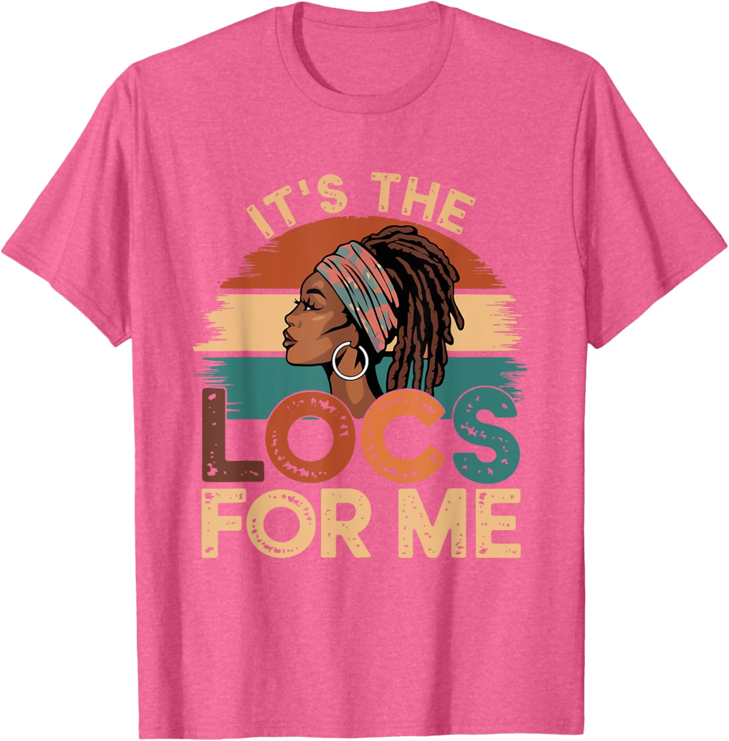 It's the Locs For Me Afro Dope Dreadlocks T-shirt for Black Women - 3