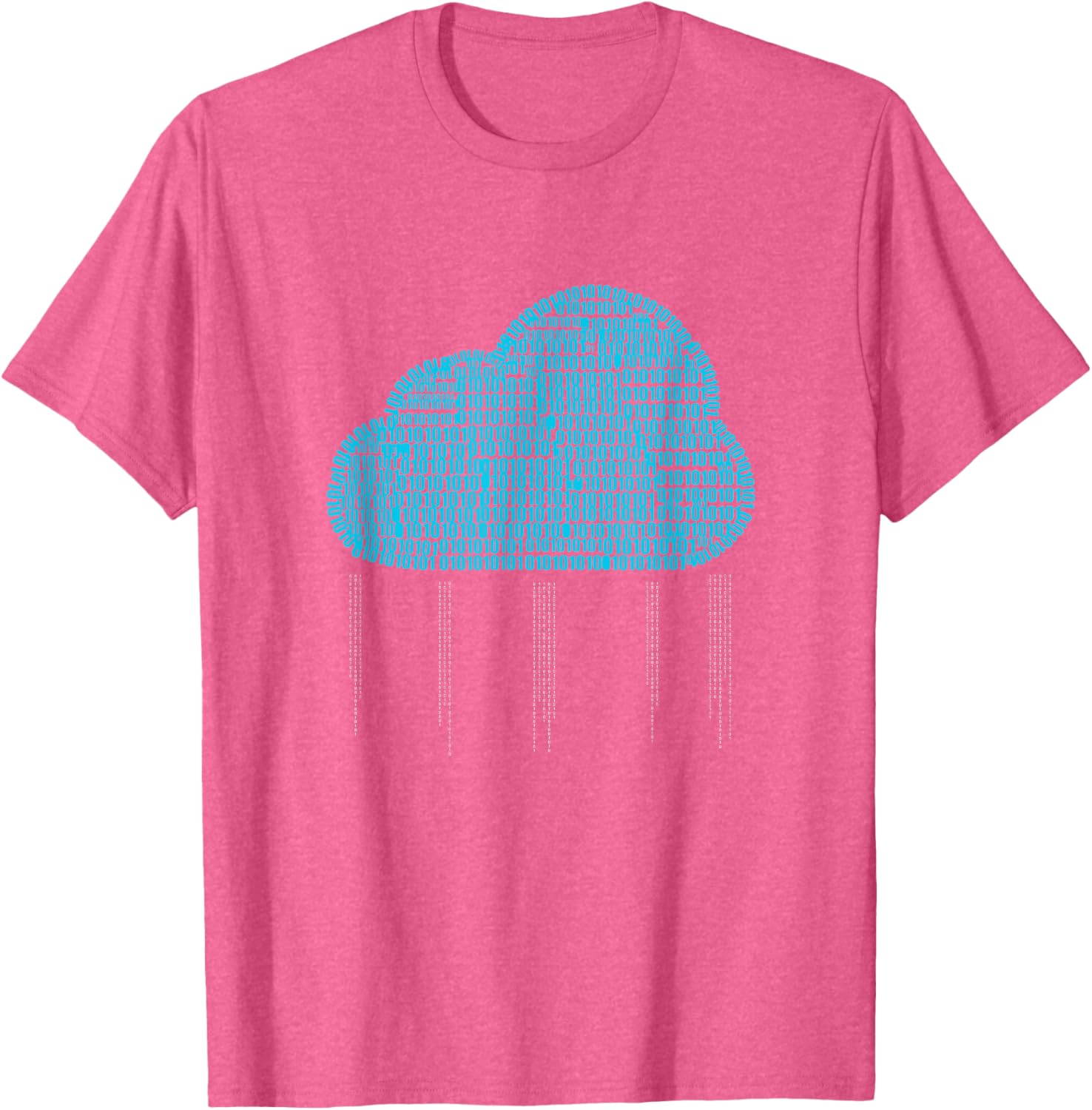 Funny IT Developer T-Shirt for Men and Women - Binary Cloud Coder Design - 8
