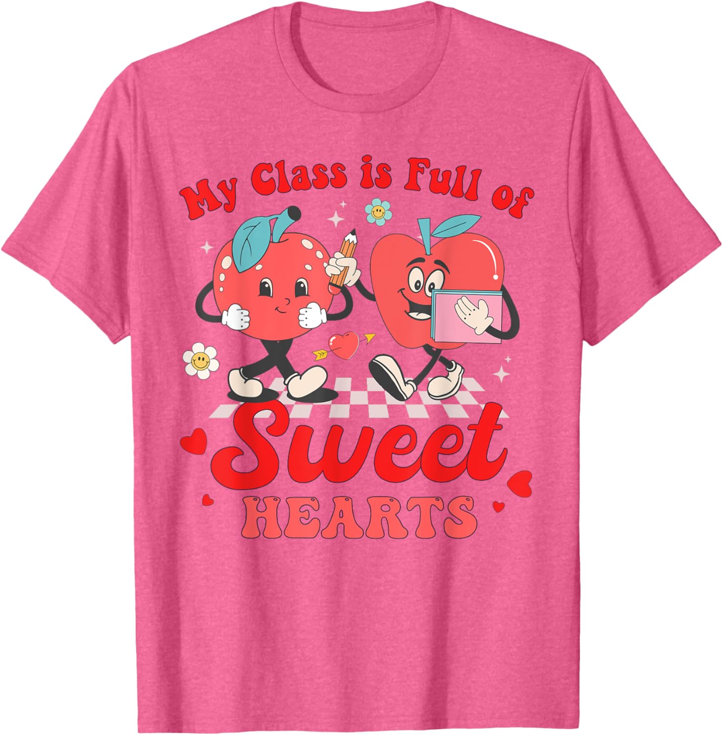 Cute Teacher Valentines Day T-Shirt My Class Is Full of Sweethearts - 4