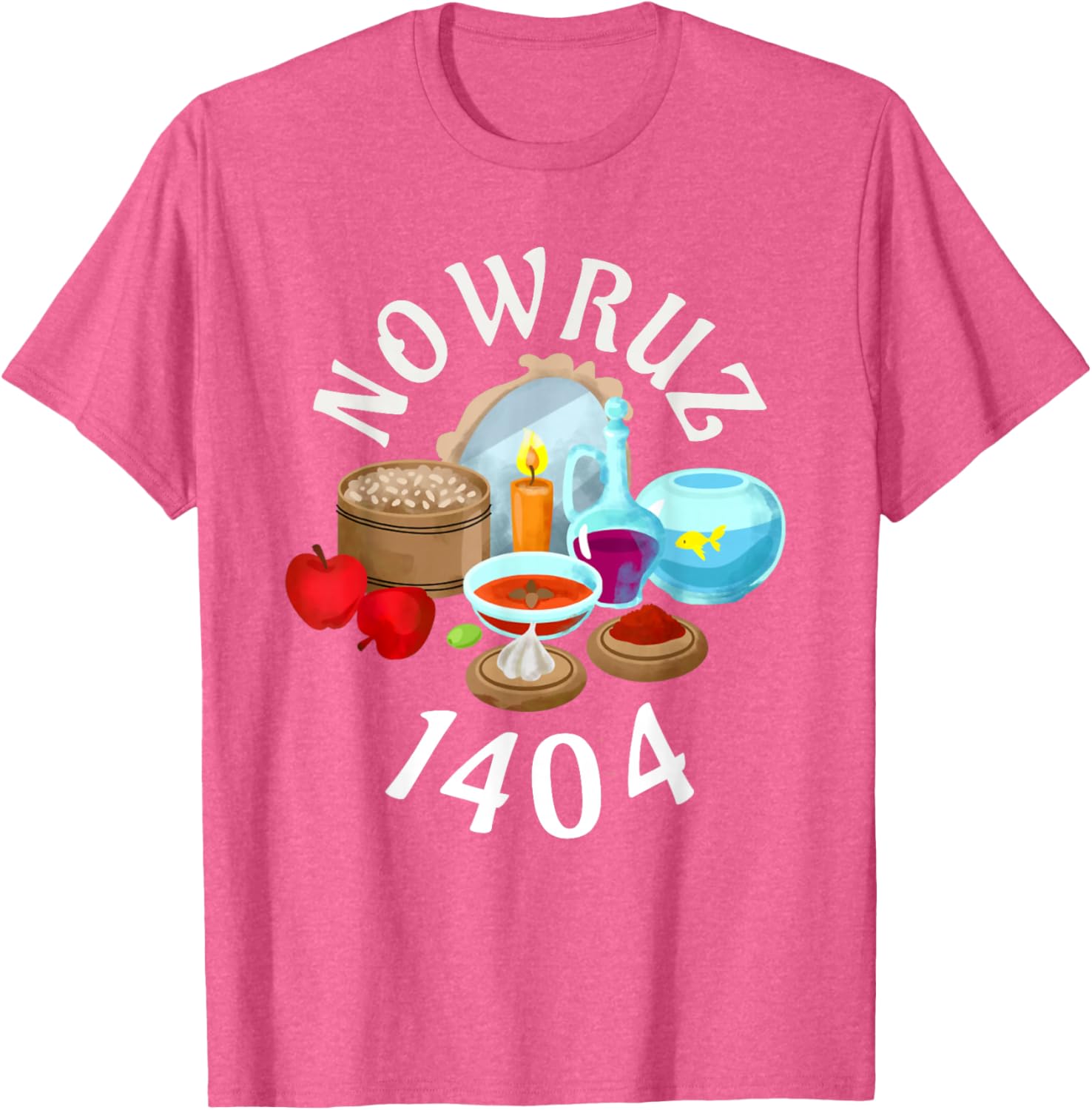 Myoan Unisex Persian Nowruz 1404 T-Shirt Celebrating Haft Sin Culture - 10